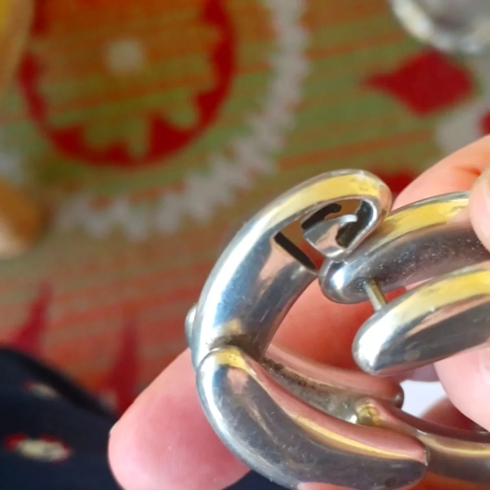 Vintage Hinged Link Bracelet Chunky 63gm of Sterling Silver 925 - Picture 6 of 12